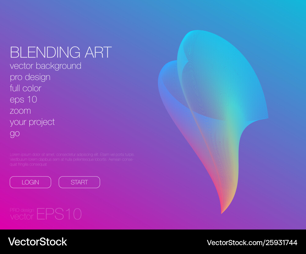 Abstract blend background template for web site Abstract blend background template for web site Vector Image