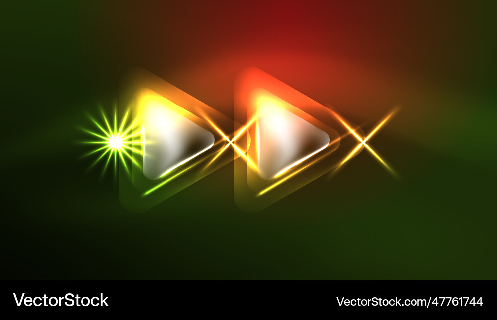 Digital neon abstract background triangles Digital neon abstract background triangles Vector Image