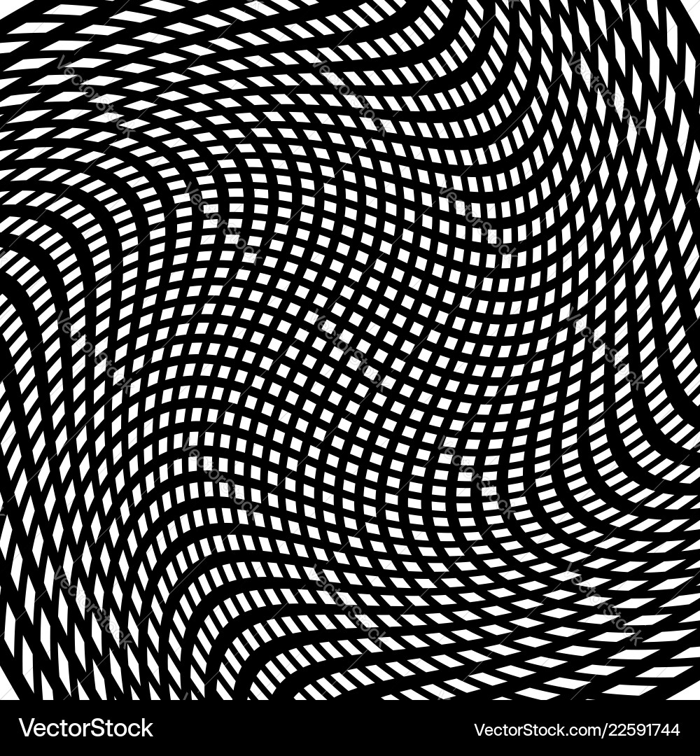 Distorted abstract monochrome pattern Distorted abstract monochrome pattern Vector Image