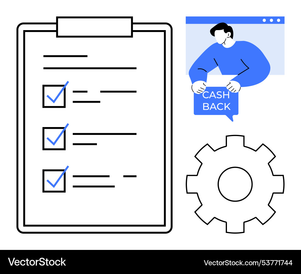 Efficiency and rewards system concept featuring Efficiency and rewards system concept featuring vector image