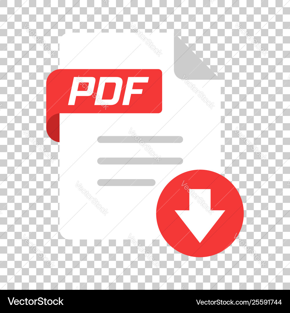 Pdf icon in transparent style document text Pdf icon in transparent style document text vector image