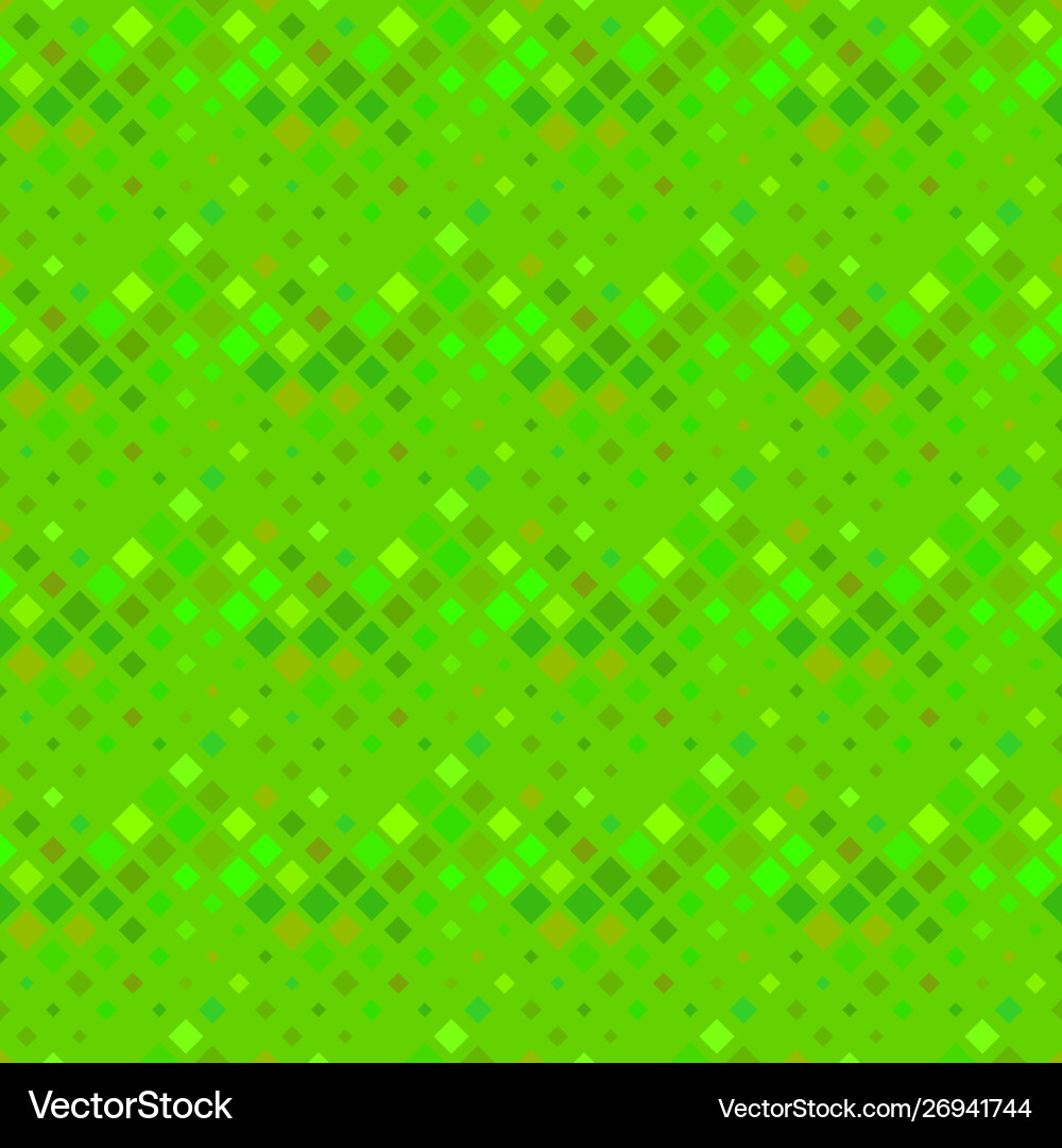 Seamless square pattern background - green vector image