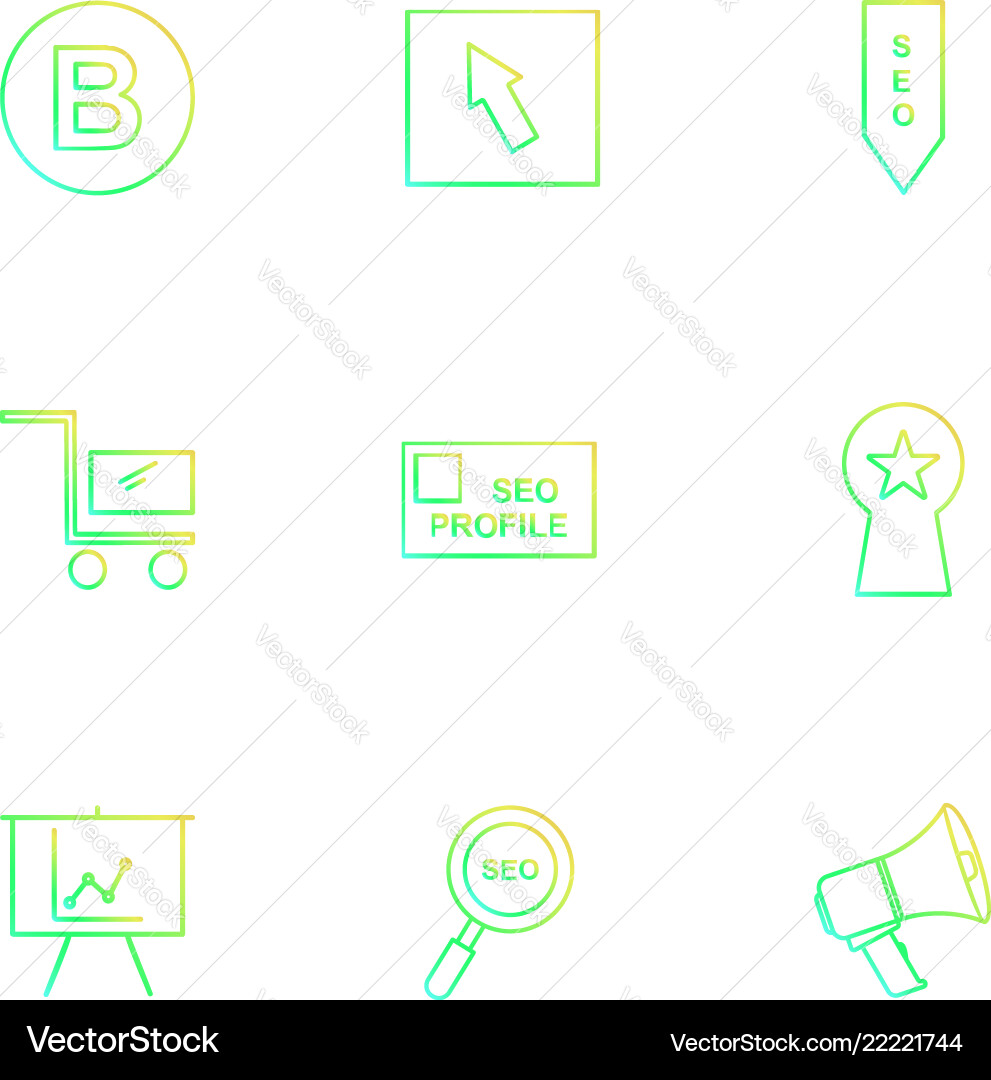 Seo technology internet flags computer eps Vector Image