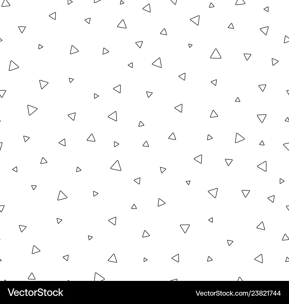 Triangles abstract seamless pattern chaotic Triangles abstract seamless pattern chaotic vector image