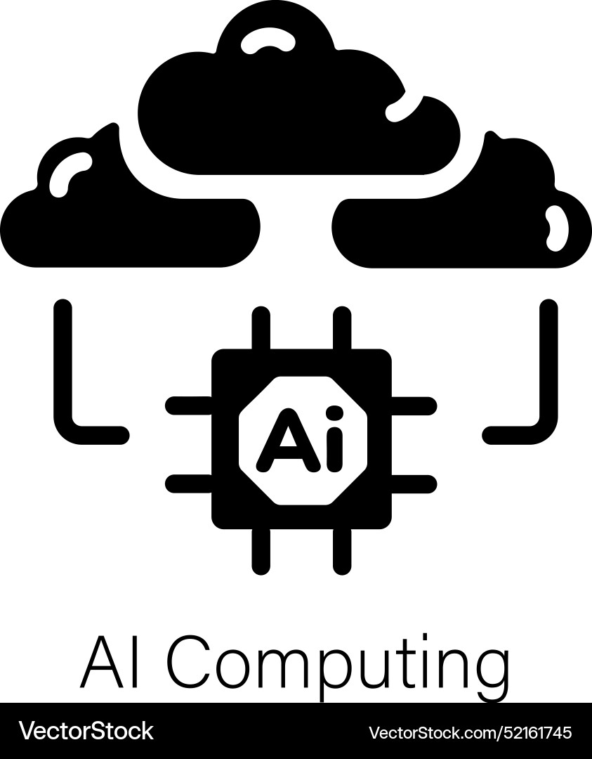 Ai computing Vector Image