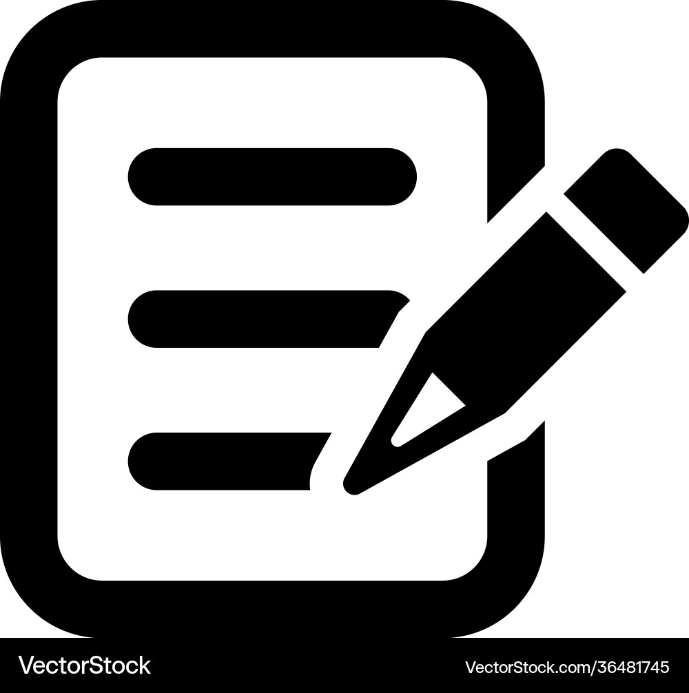 Article compose icon Vector Image