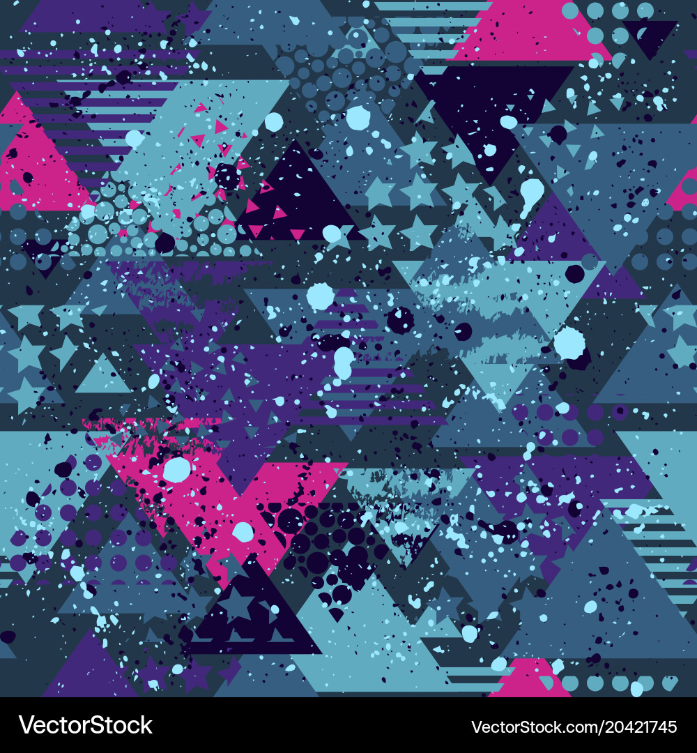 Geometric Splash Pattern Vector Image