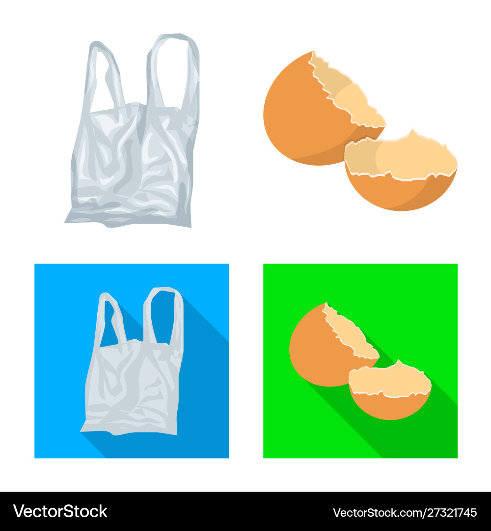 Isolated object refuse and junk icon set vector image