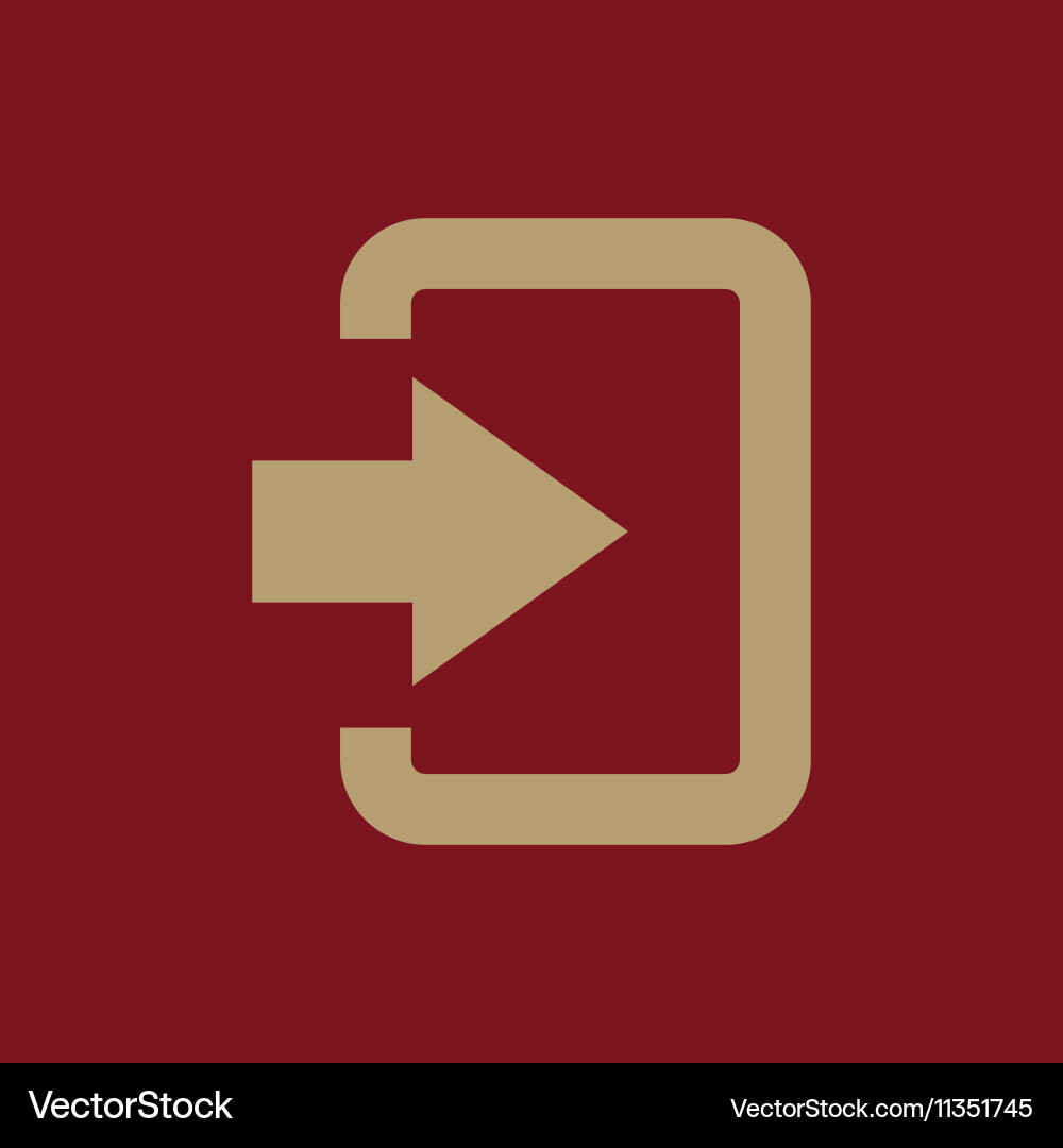 Login icon entry and input authorization vector image