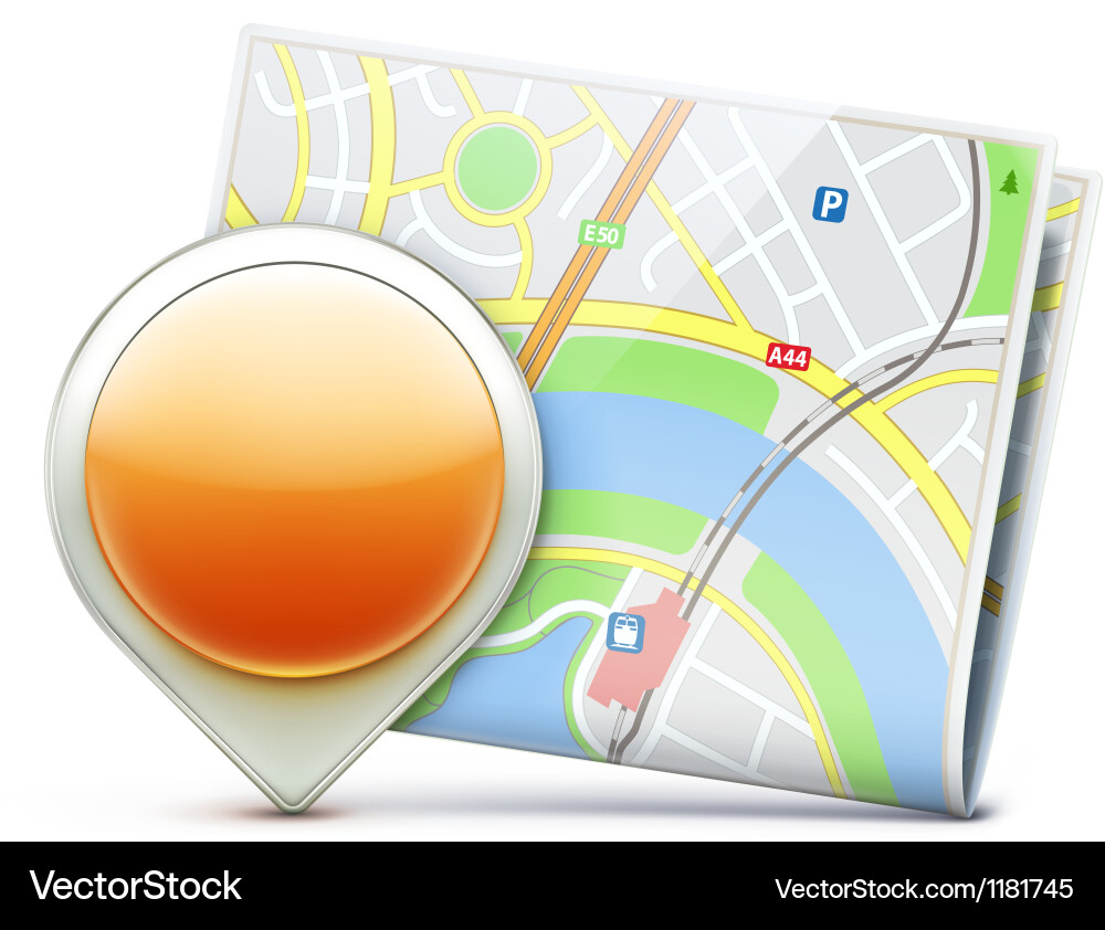 Navigation Map Concept vector image