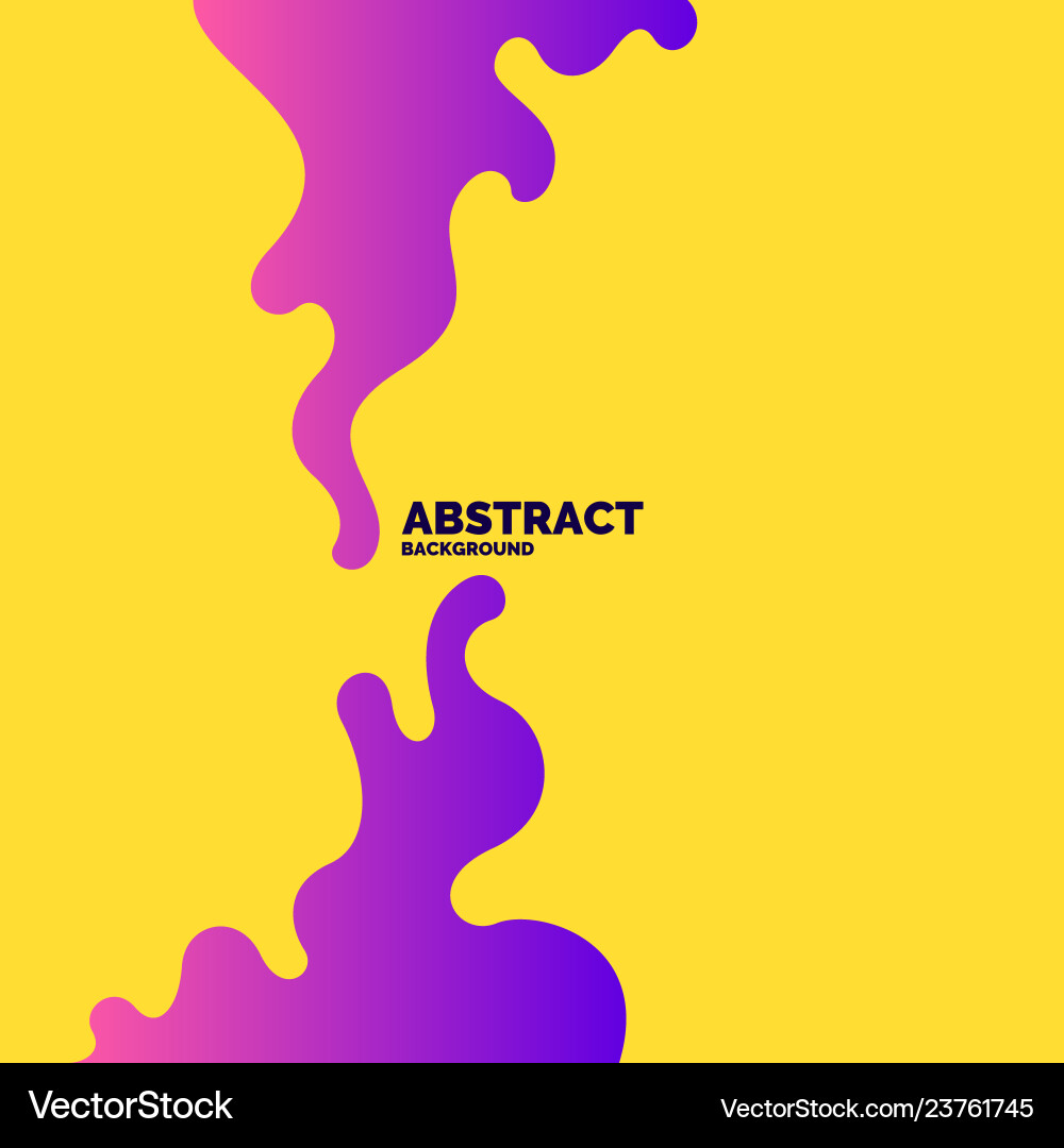 Poster with dynamic waves vector image