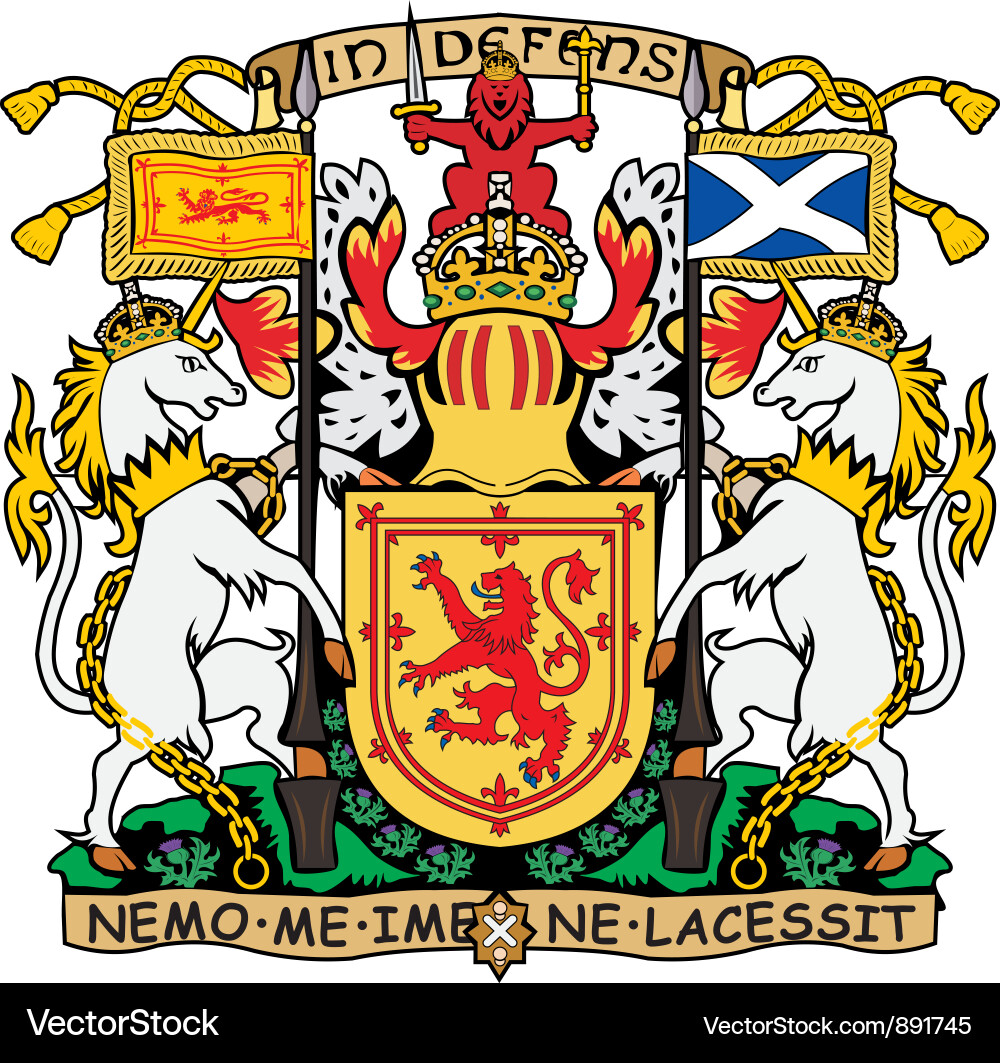 Schottland Wappen Vektorbild