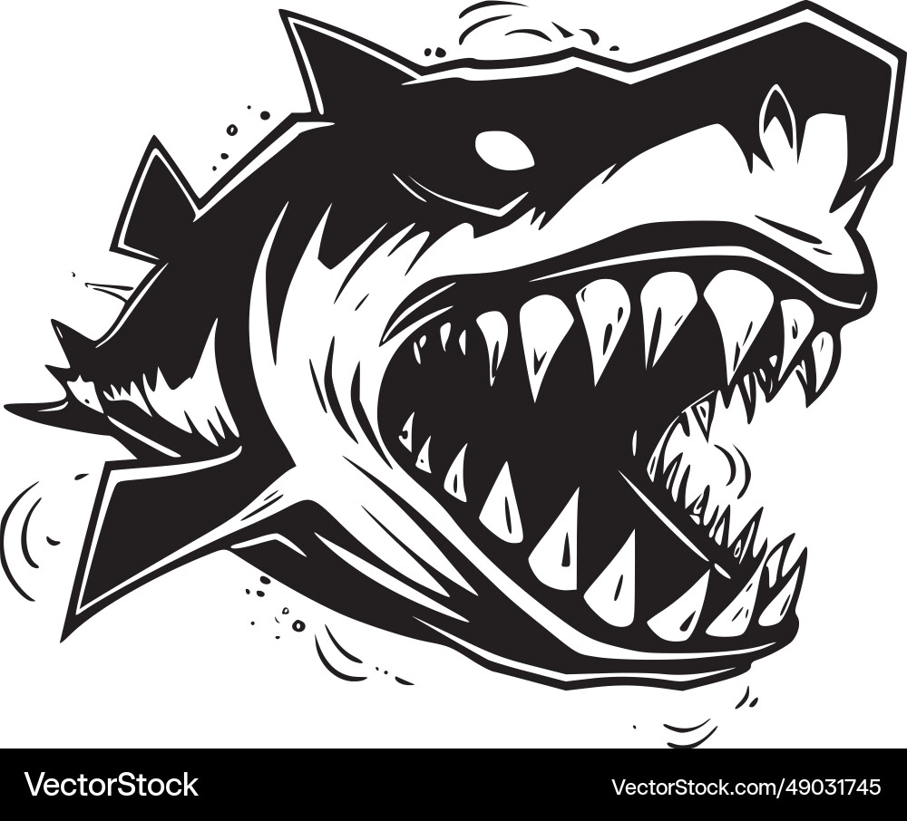 Shark - hochwertiges Logo ideal für T-Shirt Shark - hochwertiges Logo ideal für T-Shirt vektorbild