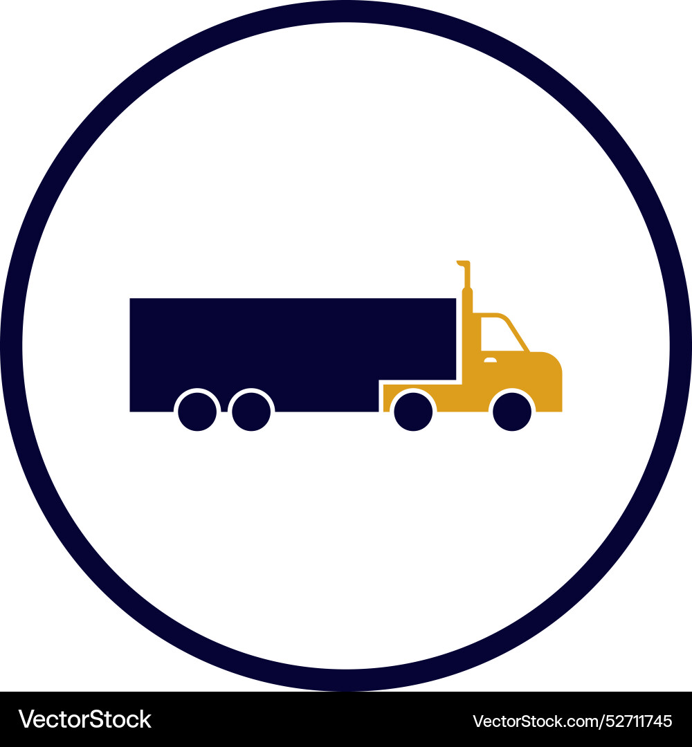 Truck container load power Royalty Free Vector Image