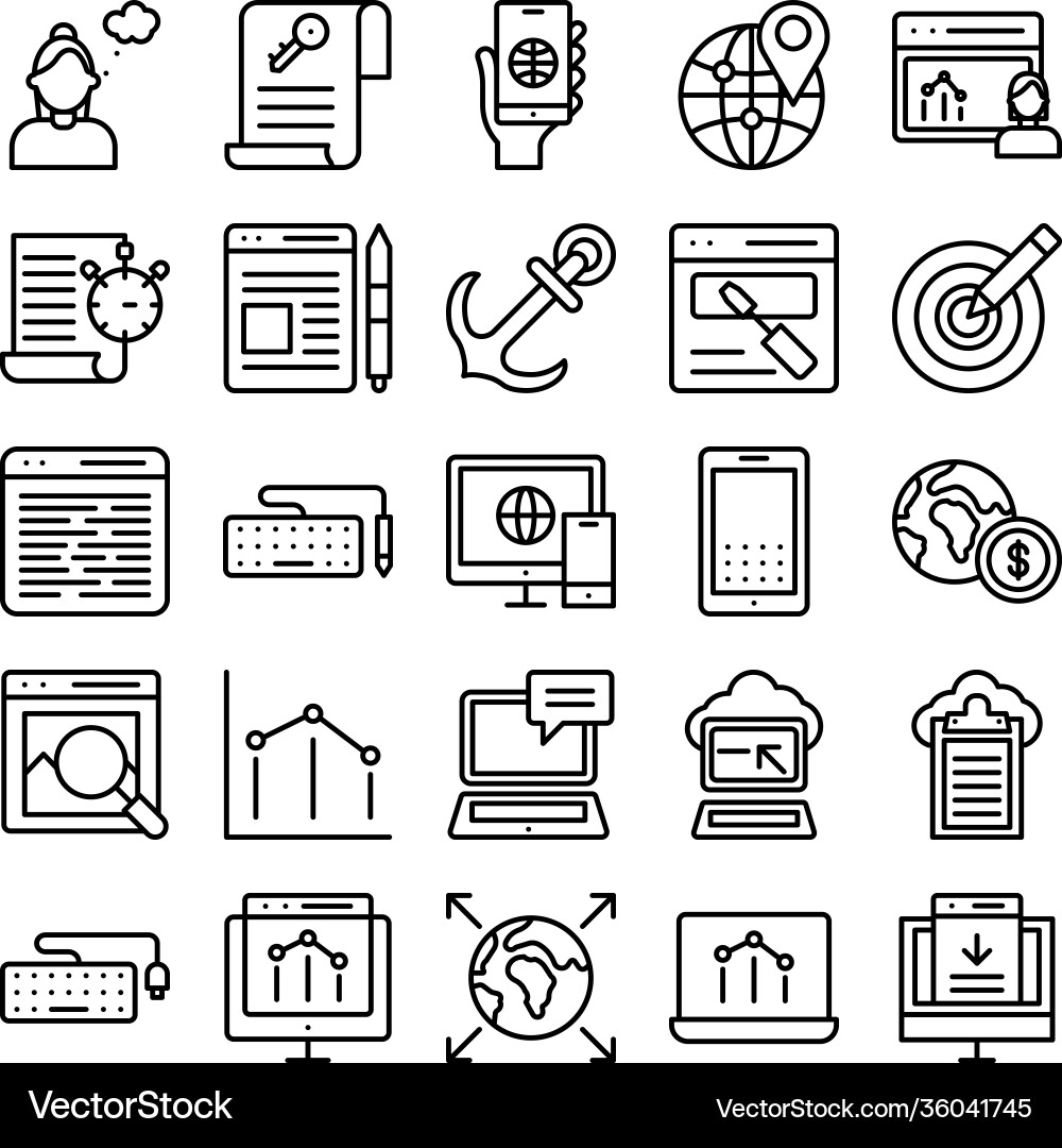 Web and seo isolated icon which can easily Vector Image