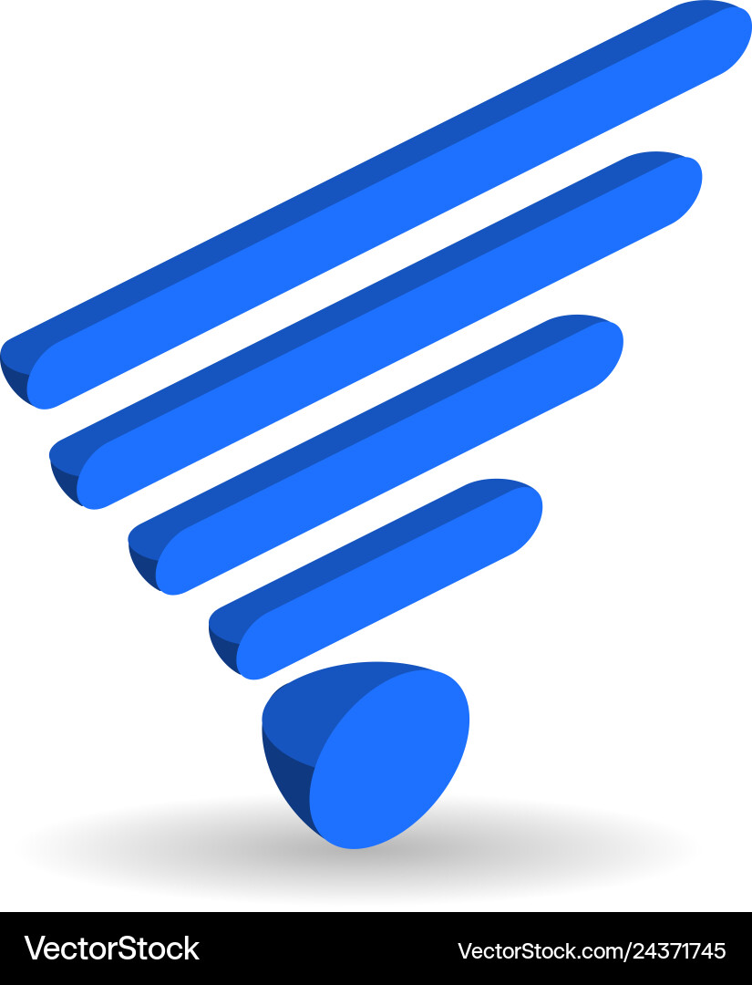 Wifi wireless networksymbol with shadow Wifi wireless networksymbol with shadow vector image