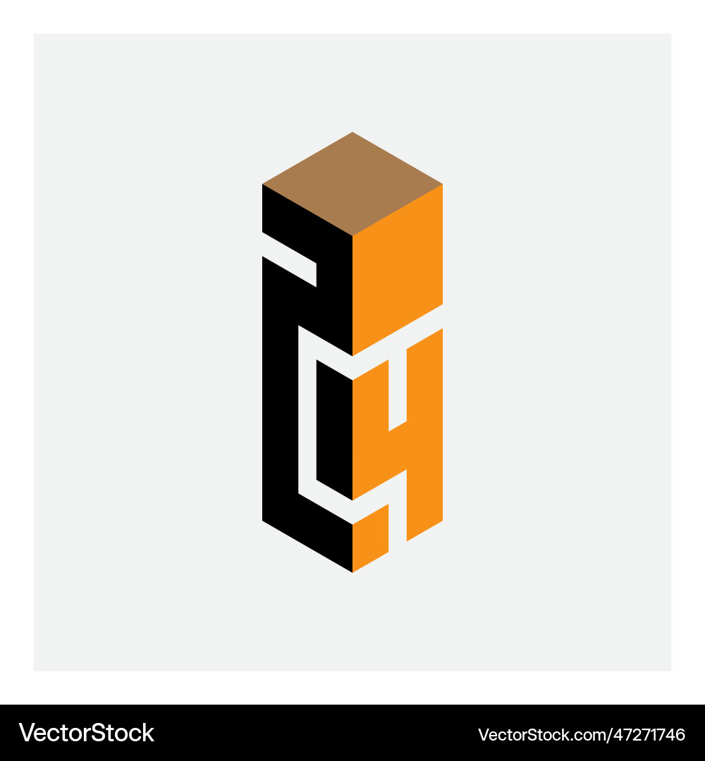3d logo with numbers 2 and 4 or number 24 design 3d logo with numbers 2 and 4 or number 24 design vector image