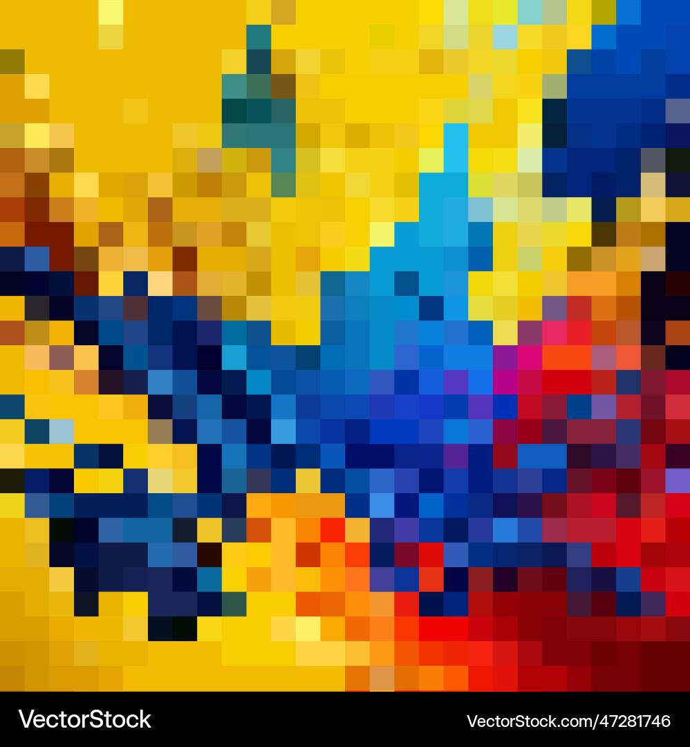 8-bit pixel abstract backdrop background Vector Image