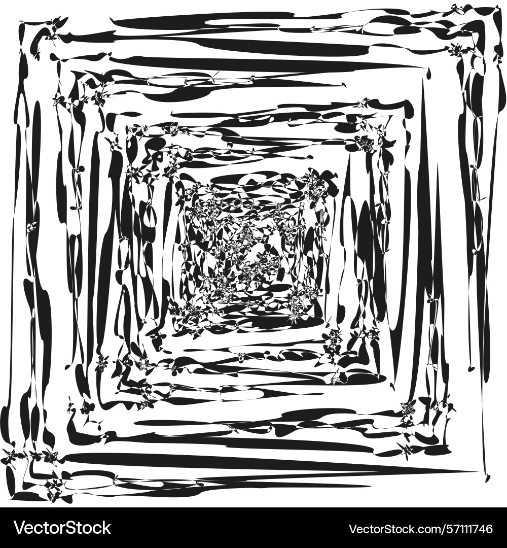 Abstract square pattern concentric lines Abstract square pattern concentric lines vector image