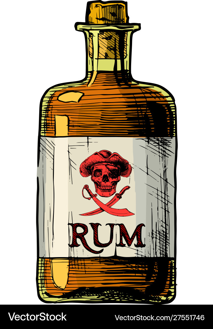 Bottles alcohol distilled beverage Royalty Free Vector Image