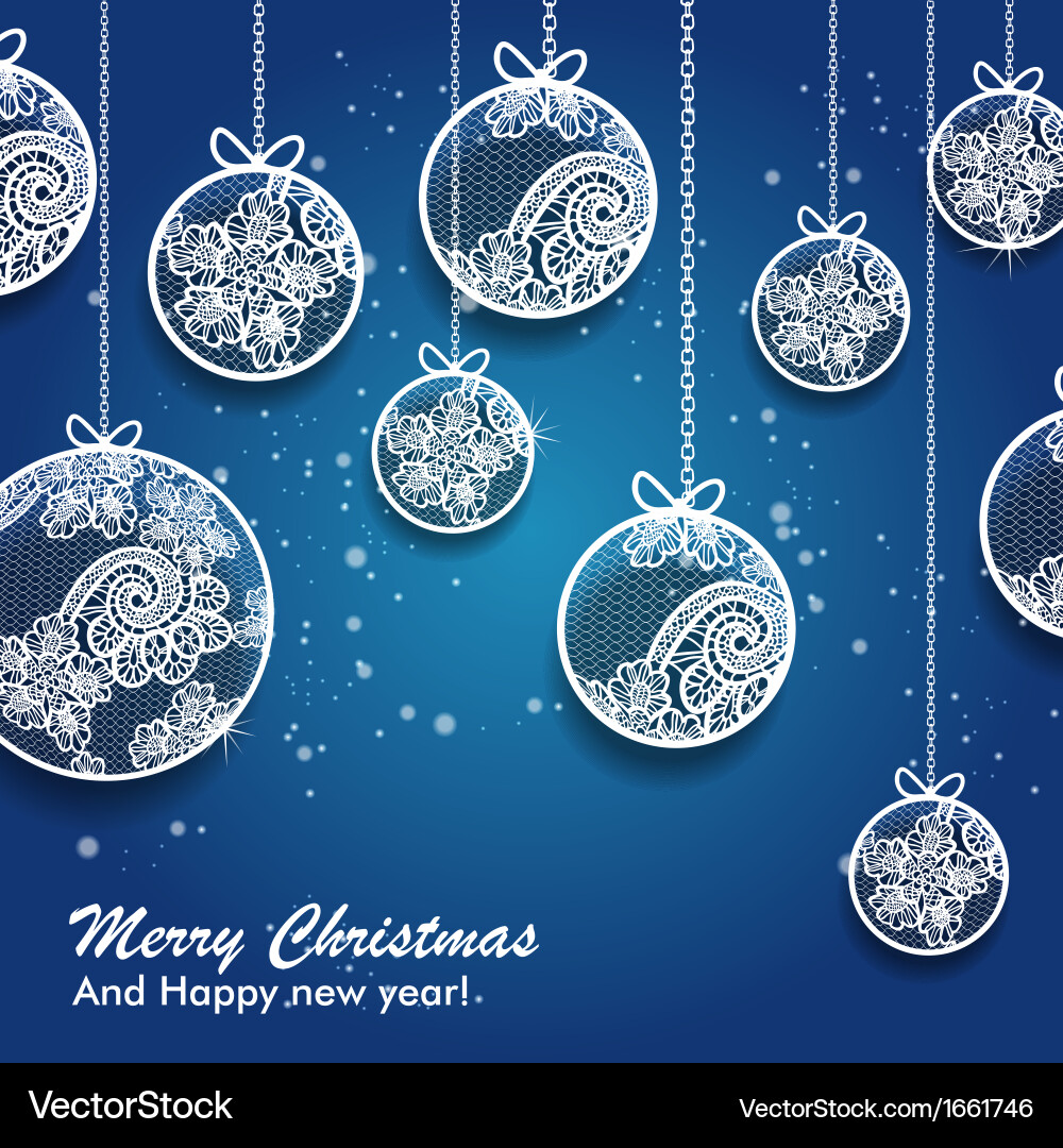 Christmas balls Royalty Free Vector Image - VectorStock