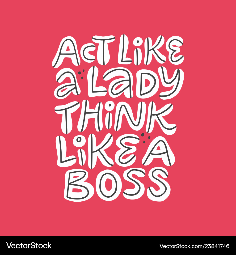 Inspiration Mädchen Power Zitat Inspiration Mädchen Power Zitat vektorbild