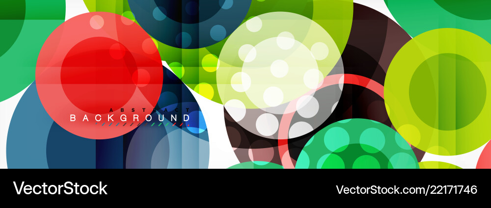Overlapping circles design background Overlapping circles design background Vector Image