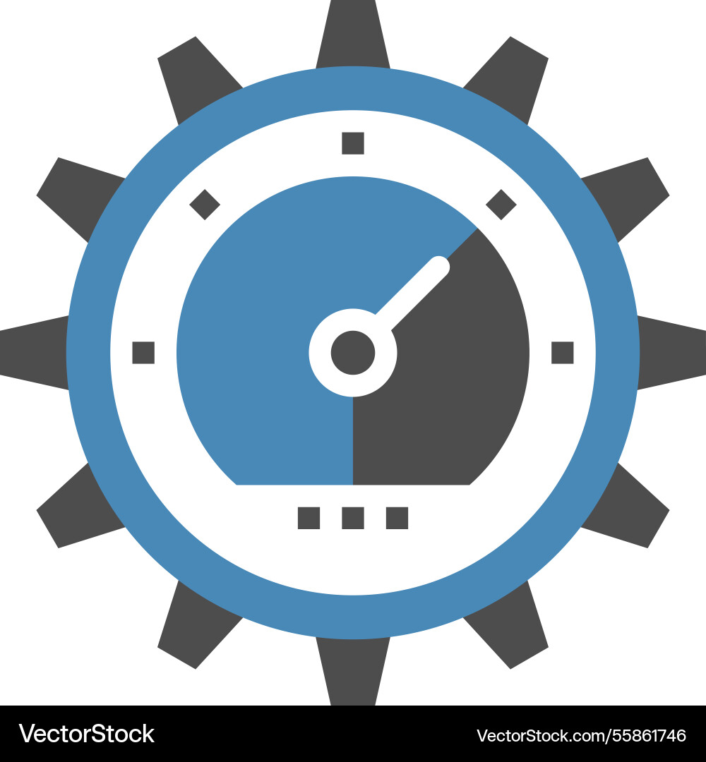 Performance flat web icon concept Vector Image