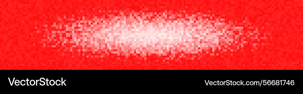 Red glitch burst pixel signal bright exploding vector image