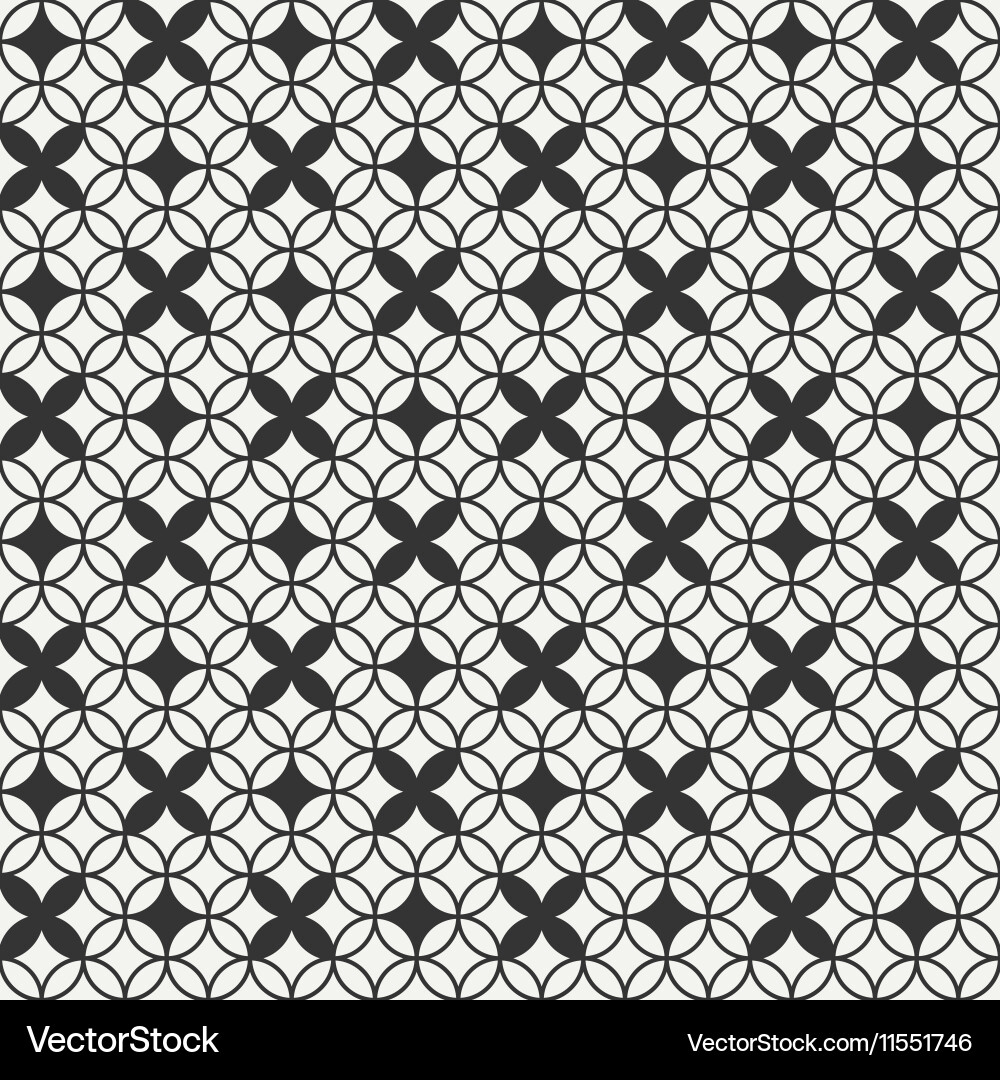 Retro Geometric Pattern Vector Image