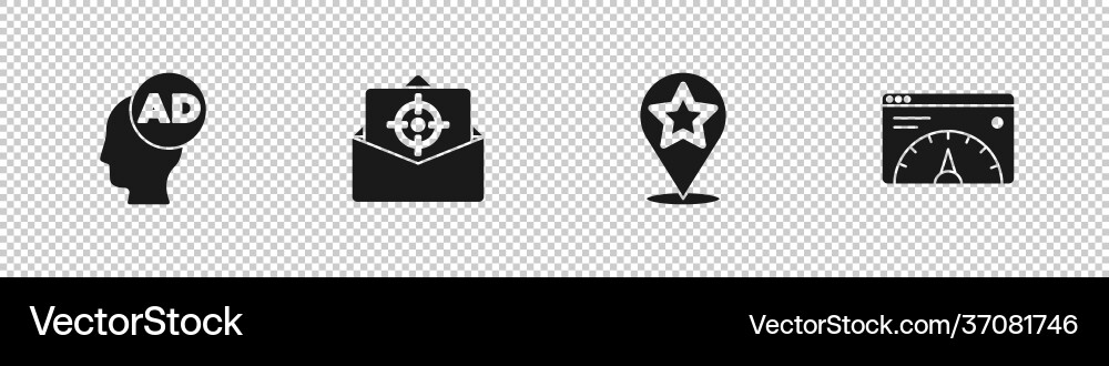 Set advertising mail and e-mail map pointer Set advertising mail and e-mail map pointer Vector Image