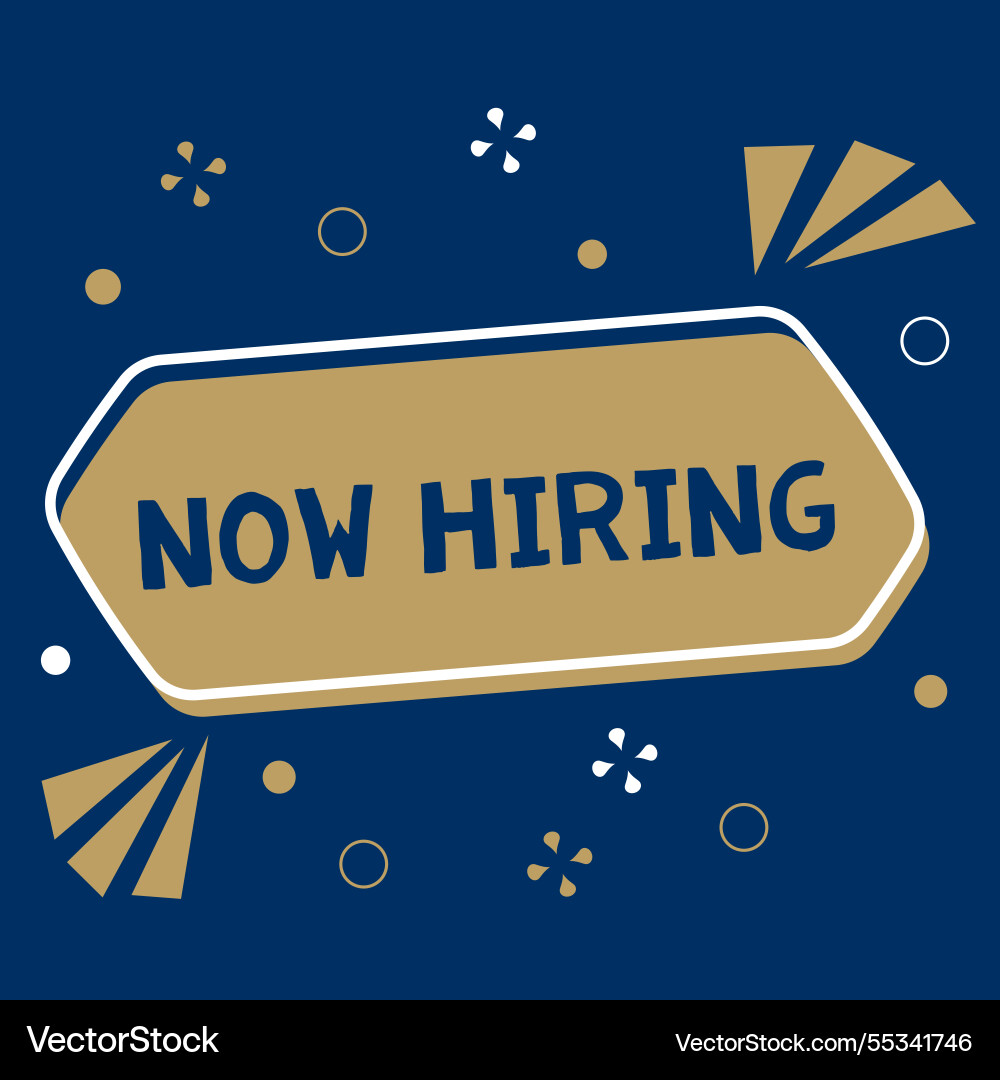 We are hiring join our team apply your cv now We are hiring join our team apply your cv now vector image
