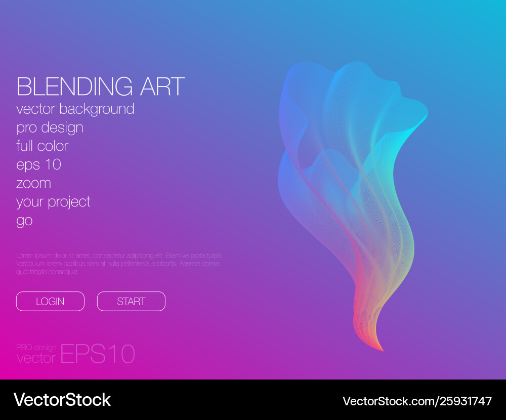 Abstract blend background template for web site Abstract blend background template for web site Vector Image