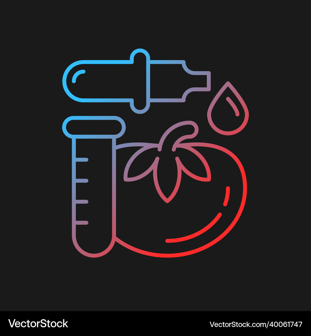 Food additives and preservatives gradient icon Food additives and preservatives gradient icon vector image