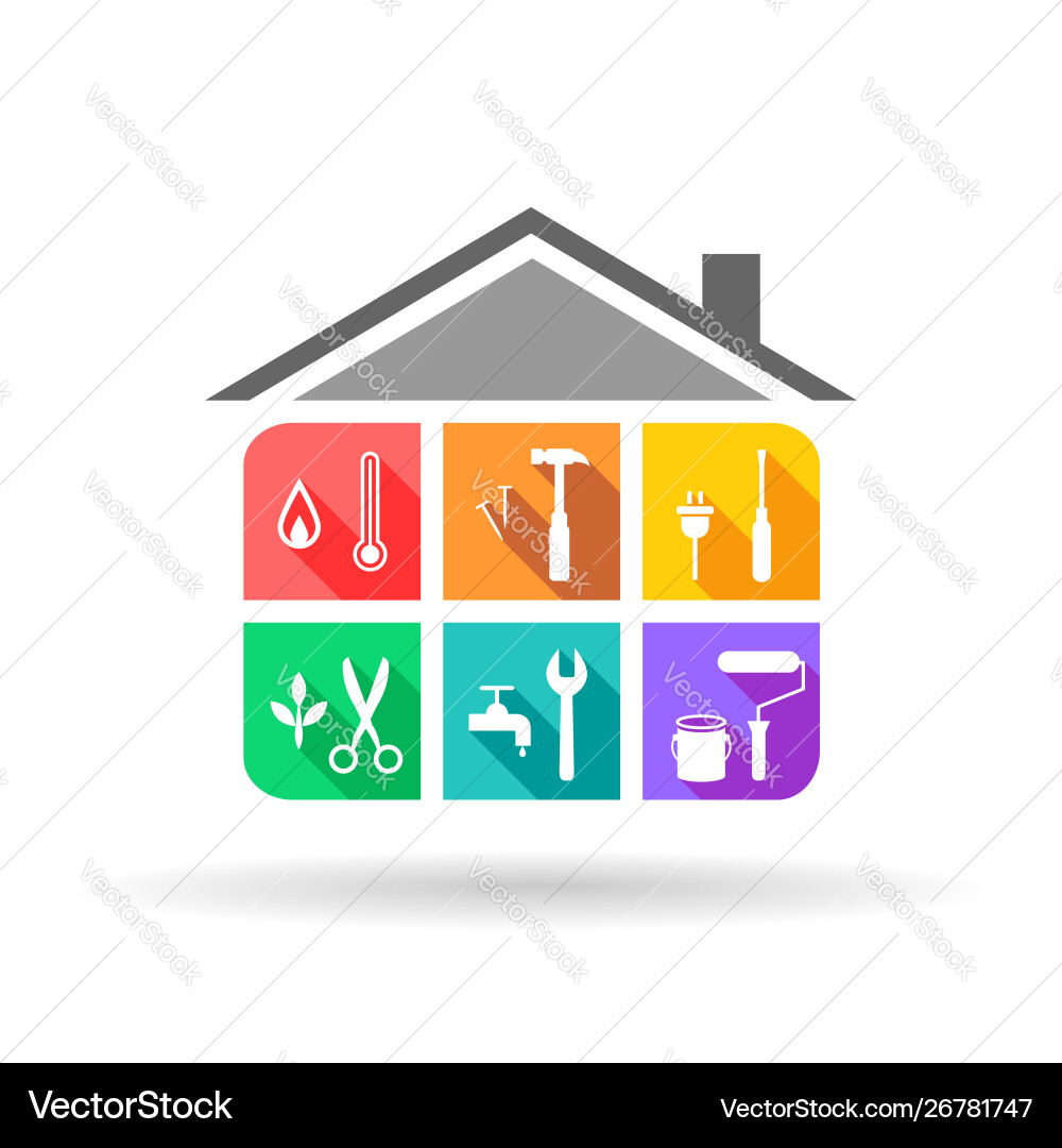 House maintenance service vector image