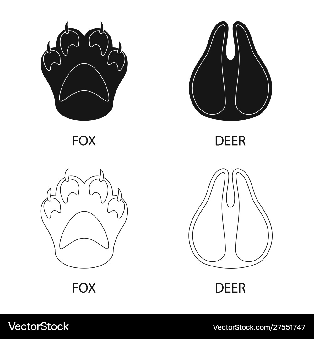 Isolated object step and walk logo set Vector Image