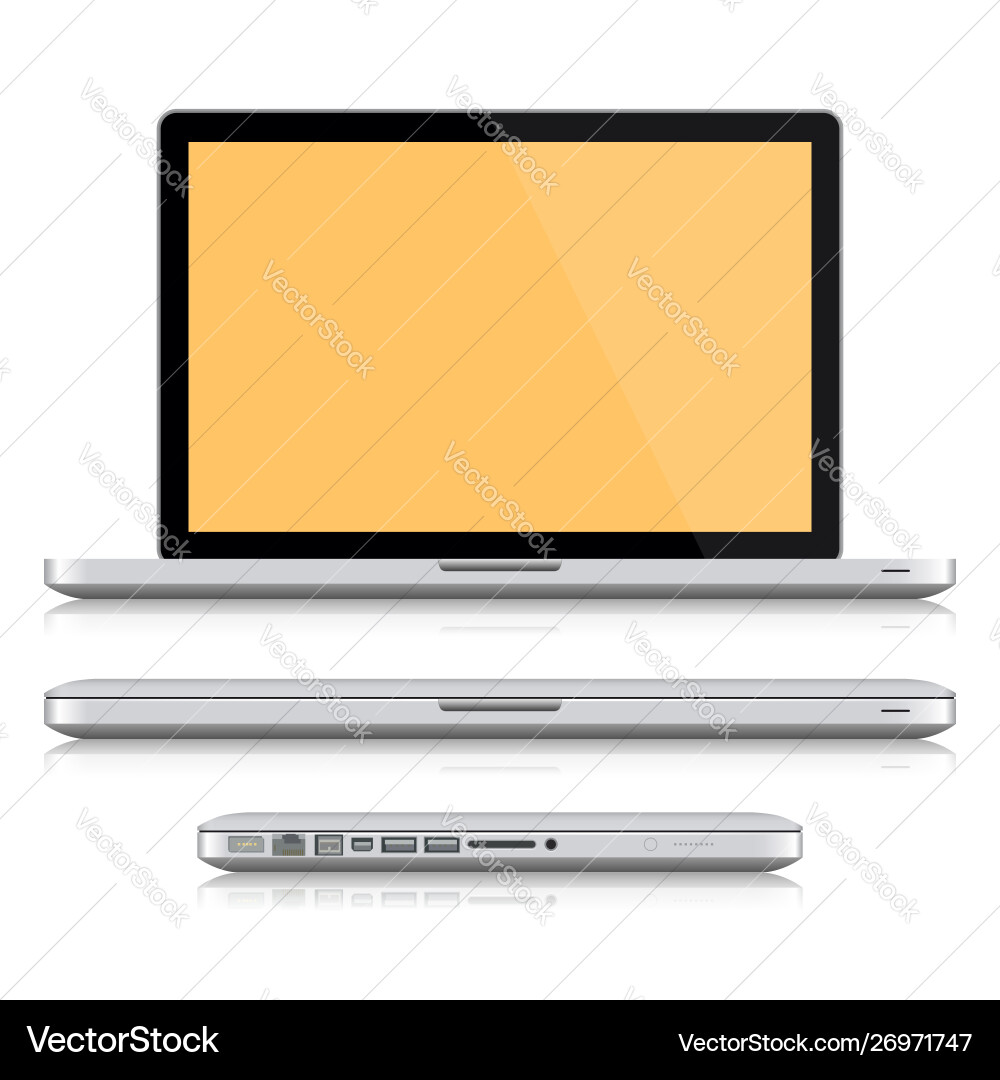 Notebook laptop computer Vector Image