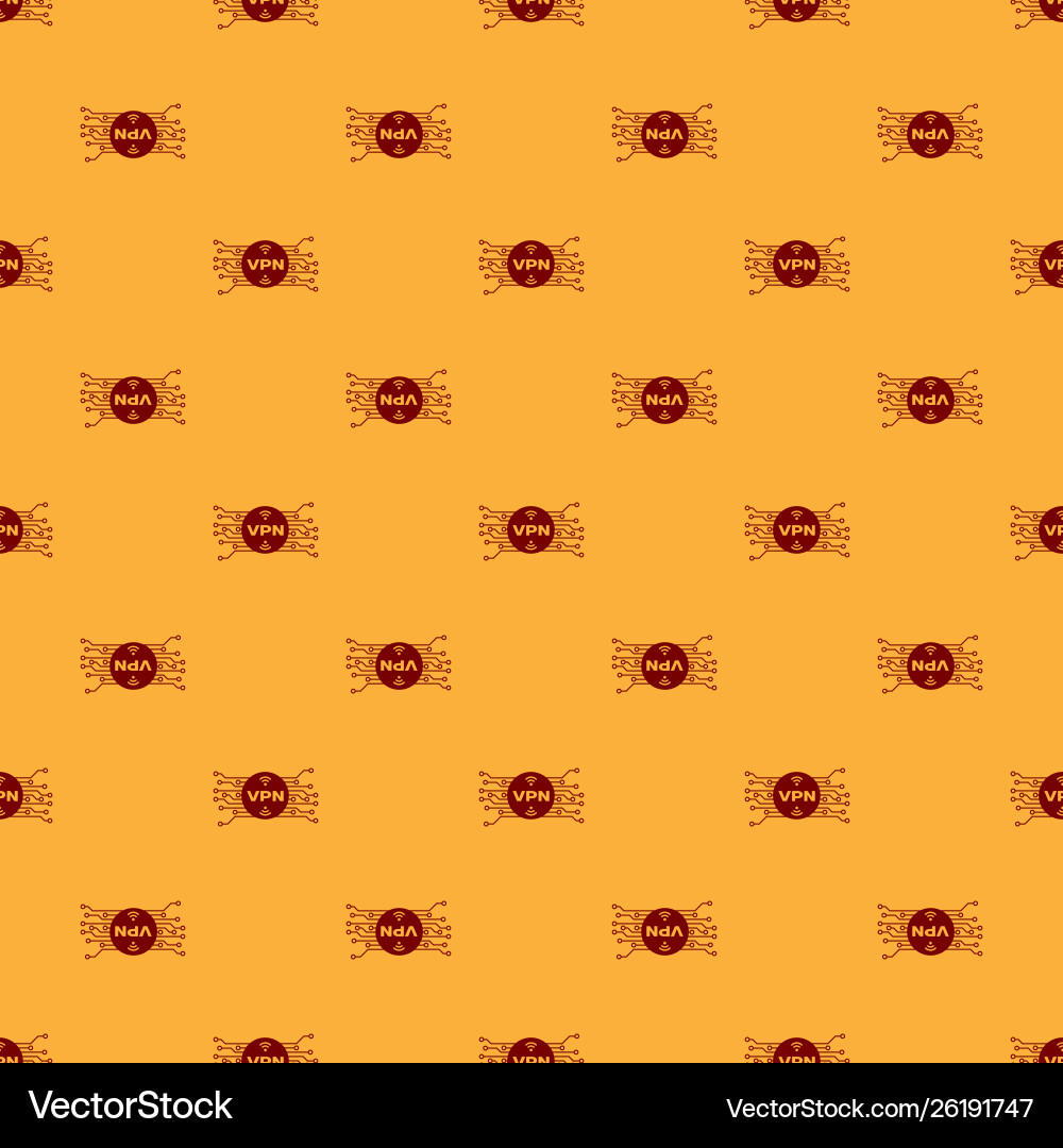 Red vpn in circle with microchip circuit icon Red vpn in circle with microchip circuit icon vector image