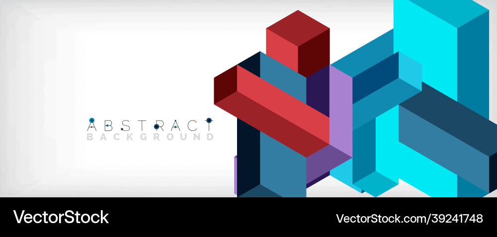 Abstract background 3d cubes cubic elements Abstract background 3d cubes cubic elements vector image