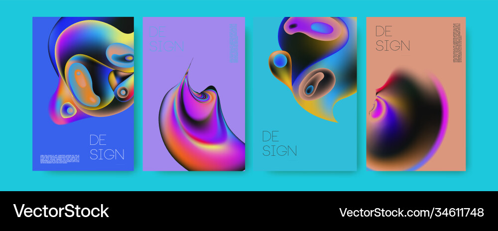 Abstract Fluid Color Splash Vector Image