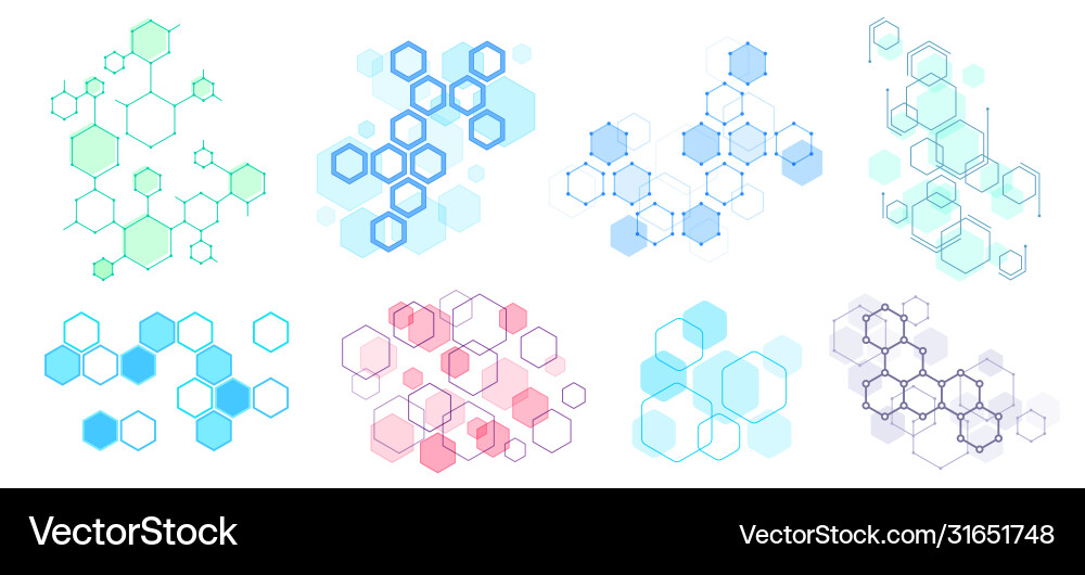 Abstract hexagonal structure futuristic Abstract hexagonal structure futuristic vector image
