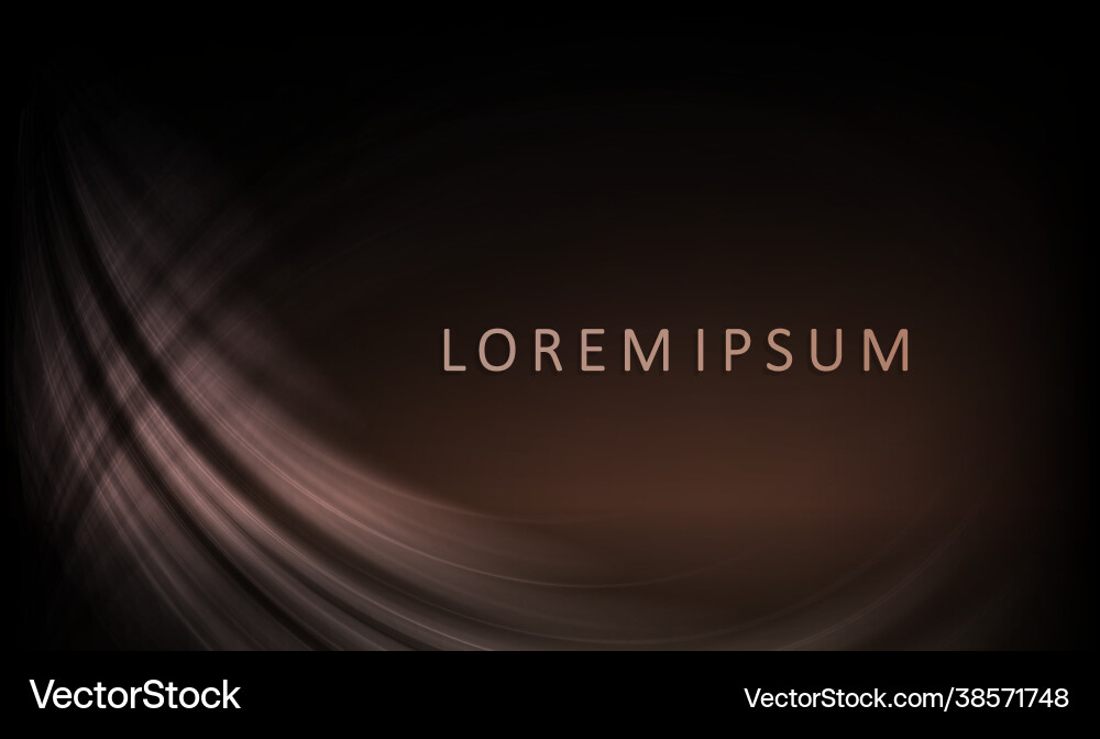Black scene with gradient abstract curves dim Black scene with gradient abstract curves dim vector image