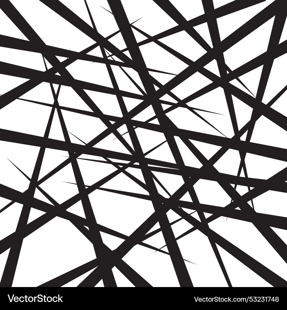 Chaotic Lines Abstract Pattern vector image