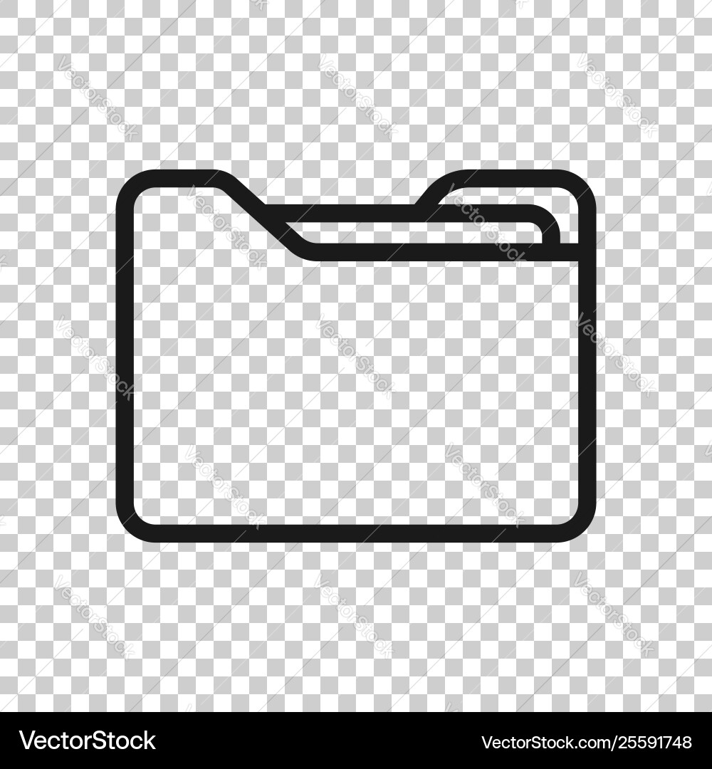 File folder icon in transparent style documents File folder icon in transparent style documents vector image