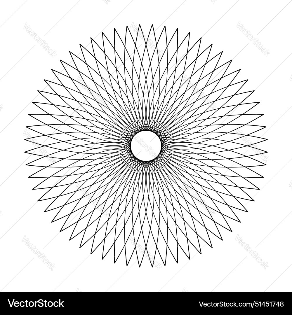 Radial circle pattern Vector Image