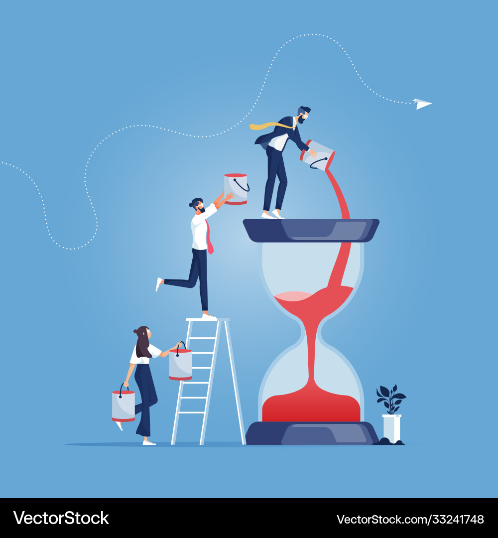 Time management concept Royalty Free Vector Image