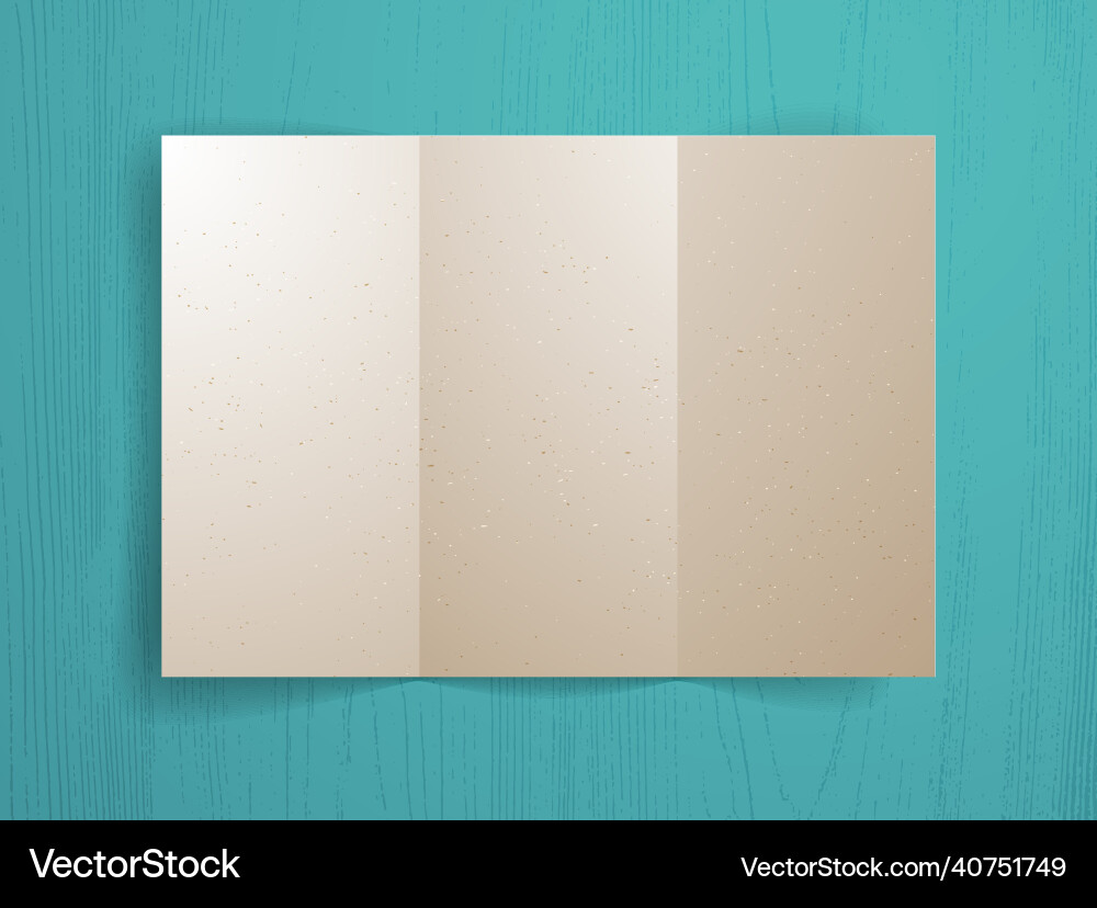 A4 print format folded paper sheet memo over A4 print format folded paper sheet memo over vector image