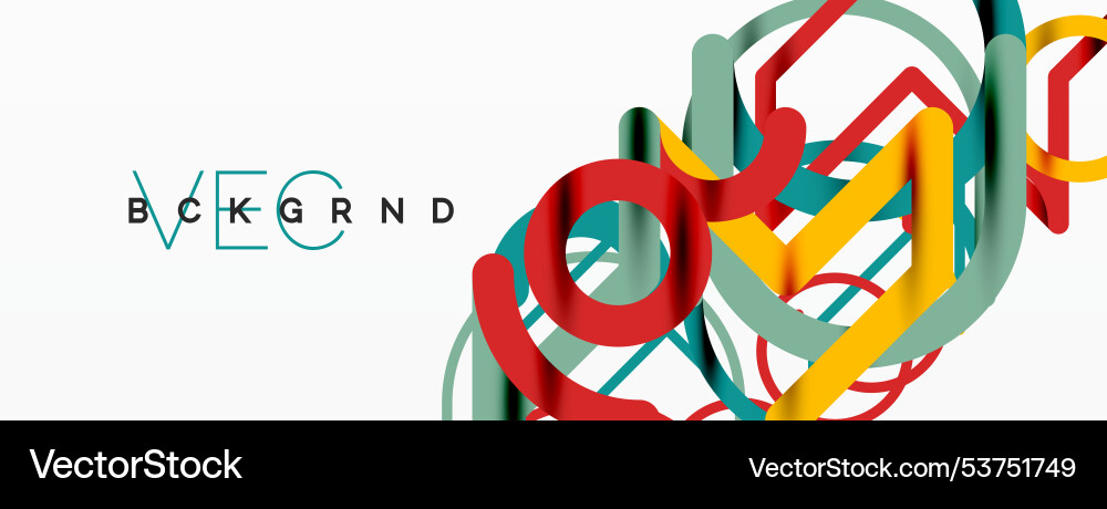 Abstract background circles and colorful round Vector Image