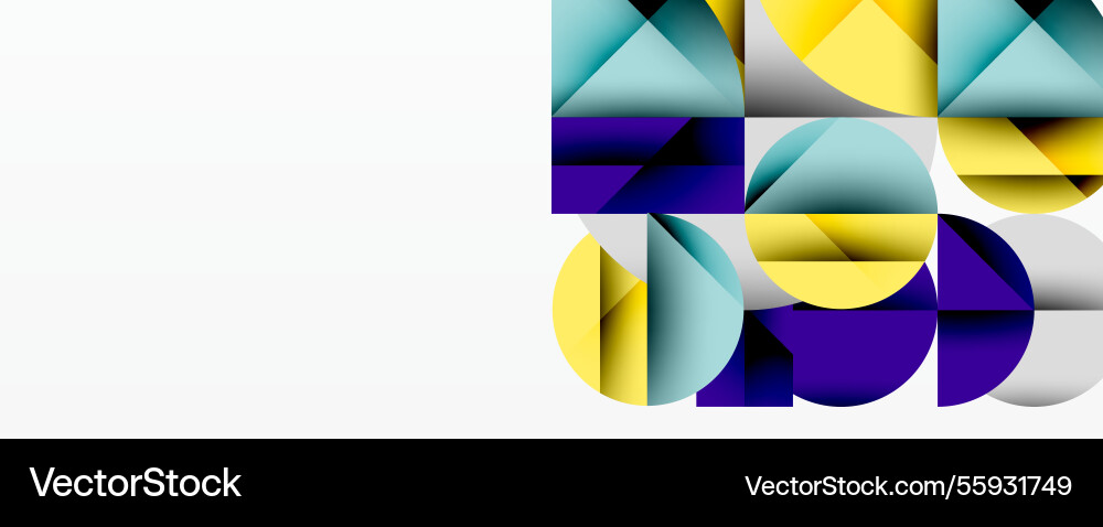 Abstract geometric design with intersecting Vector Image