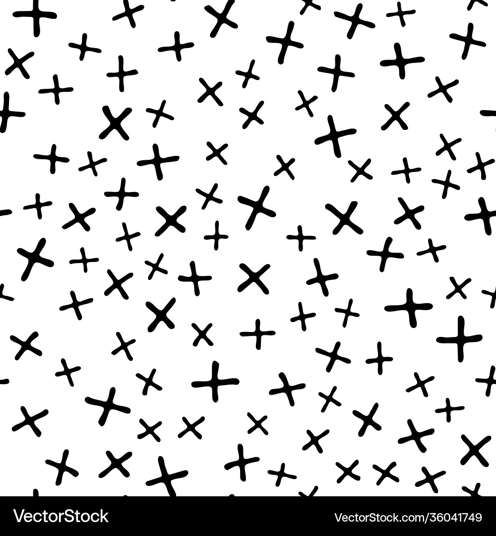 Abstract seamless pattern with black cross Abstract seamless pattern with black cross vector image